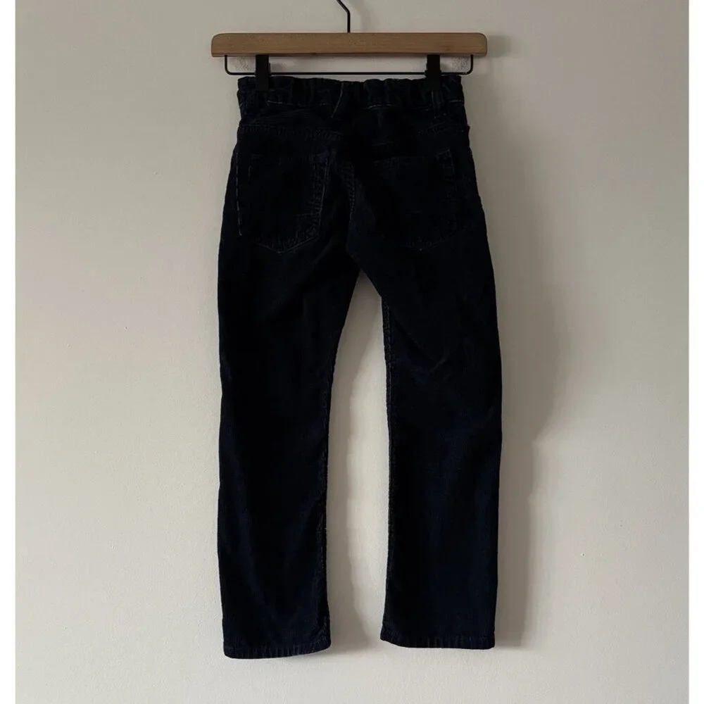 Gap Kids Blue Corduroy Pants Size 7 Straight Fit Holiday Christmas Church School